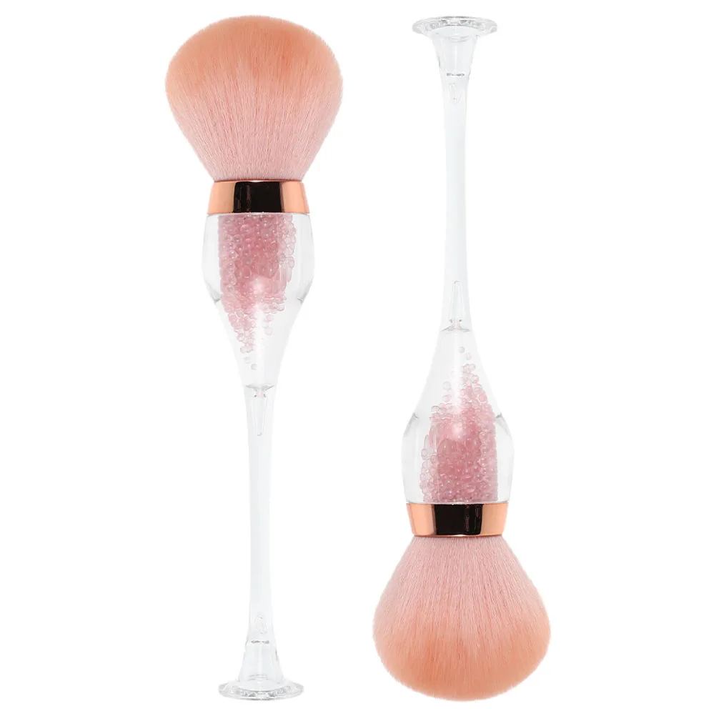 

2pcs Nail Dust Brush Acrylic for Nails Collector Removal Tool Powder Clean Glass Soft Bristles Manicure Dust Remover