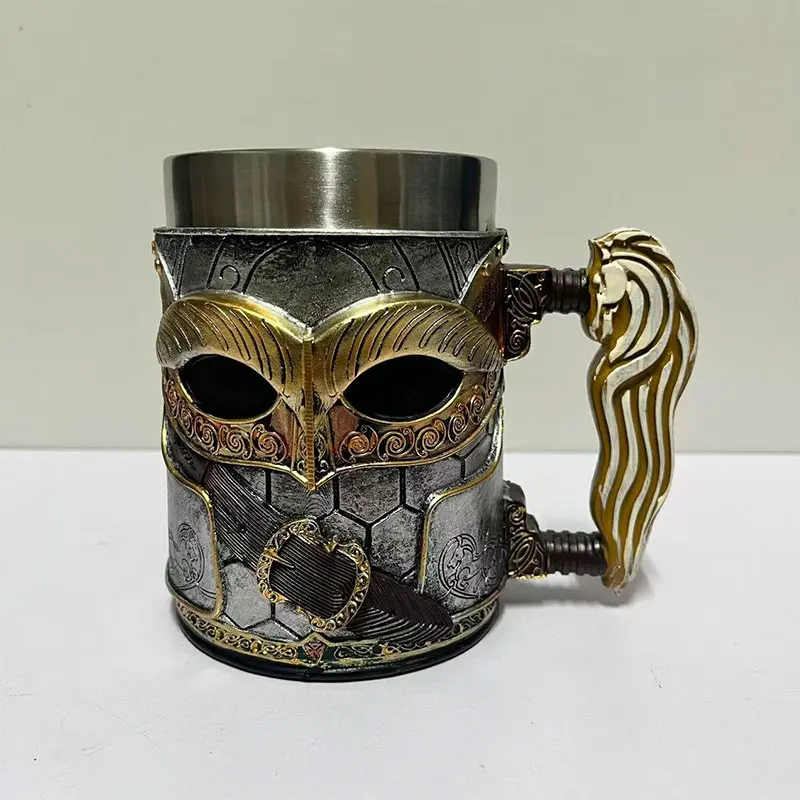 Tazas de Cerveza/Café Creativas con Diseño de El Señor de los Anillos, Estilo Medieval Europeo, Inspiradas en Películas Épicas, con Gran Capacidad de 600 ml