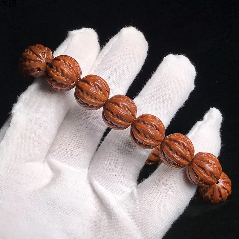 

Purple Golden Rat Jingba Ling Ultra Small Walnut Solid Autumn Seed Bodhi Bracelet Handheld Men And Women
