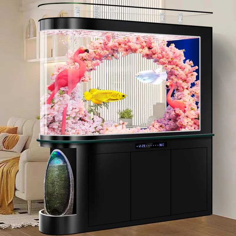 Contemporary Luxury Aquariu Water-saving Floor-mounted Smart Reception Desks Large-scale Model Ffice Furniture Военное ДелоLJ40