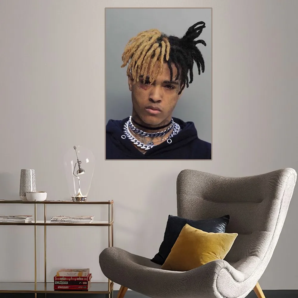 X-XXXTENTACION Hot Rapper Poster Home Room Decor Living Room Bedroom Aesthetic Art Wall Painting Stickers