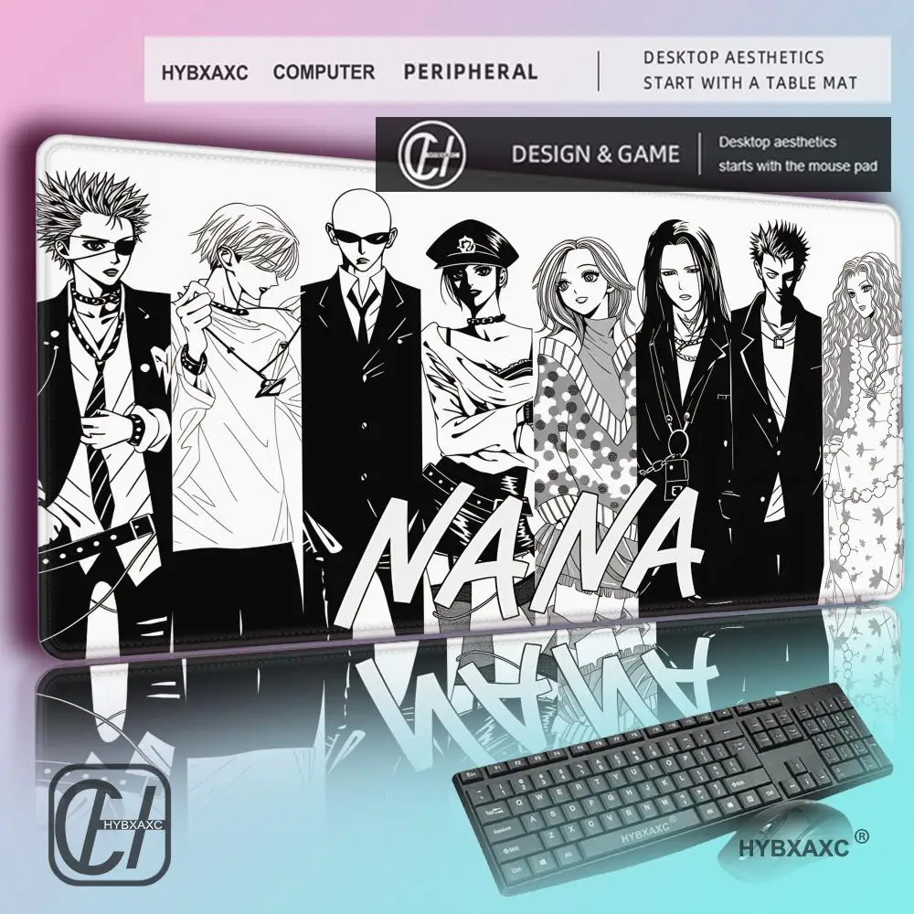 

HYBXAXC Anime Nana Osaki Mouse Pad Non-slip Gaming Mousepad Gamer E-Sports MouseMat Game Mechanical Keyboard DeskMat