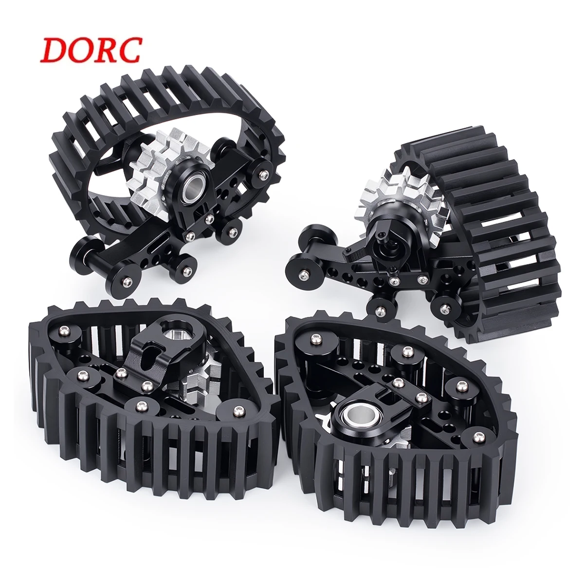 

Комплект из 4 алюминиевых колес с резиновыми шинами для радиоуправляемых краулеров 1/24 SCX24, запчасти и аксессуары для DIY-модернизации