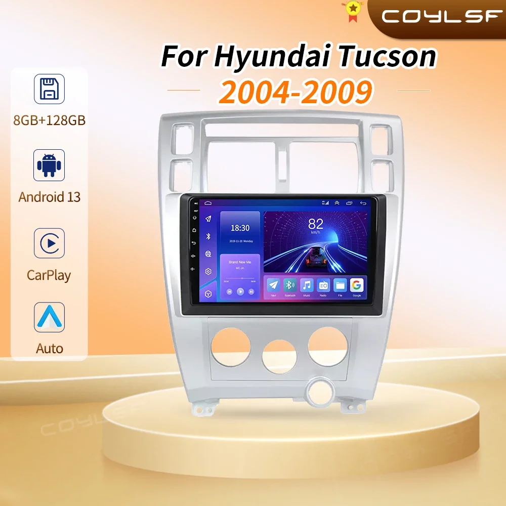 

Carplay Autoradio Android Auto Car Radio For Hyundai Tucson 2004-2013 4G WIFI GPS Car Audio 8Core Voice Control Radio Android