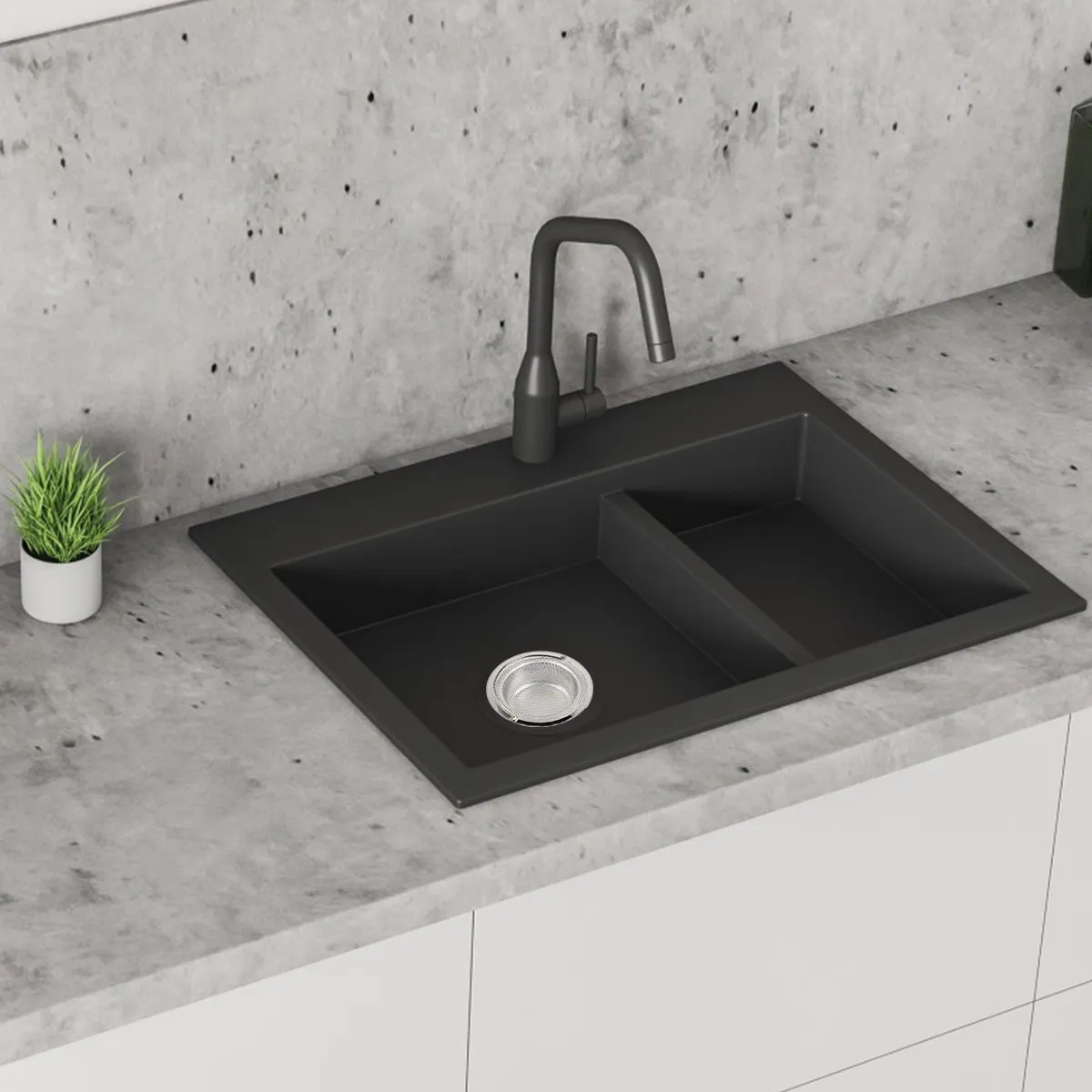 

Эффективный сливной фильтр для кухонной раковины из нержавеющей стали с тонкой фильтрацией, идеально подходит для удаления остатков пищи, подходит для стандартных раковин.