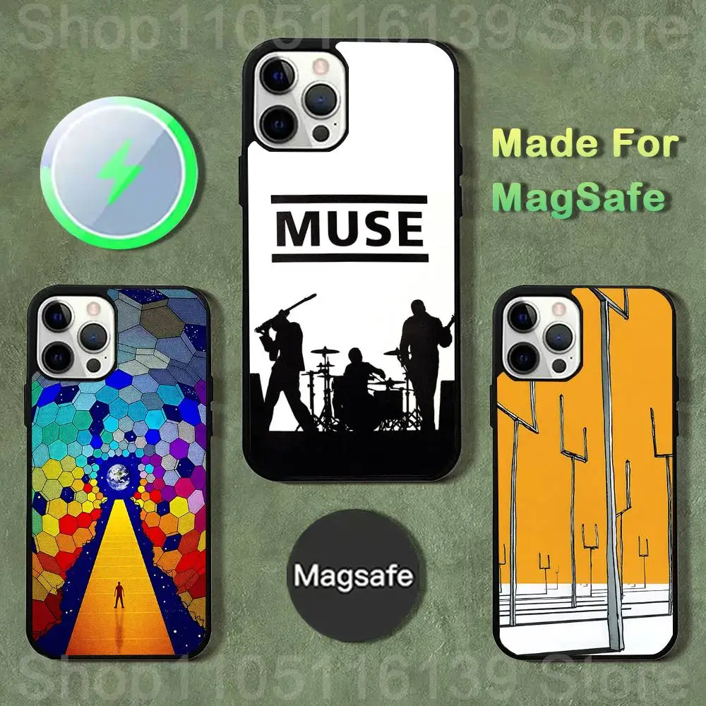 

M-Muse Band Album Phone Case For iPhone 17,16,15,14,13,12,11,Pro,Max,Plus,Mini,SE4,E Magnetic Magsafe Wireless Charging