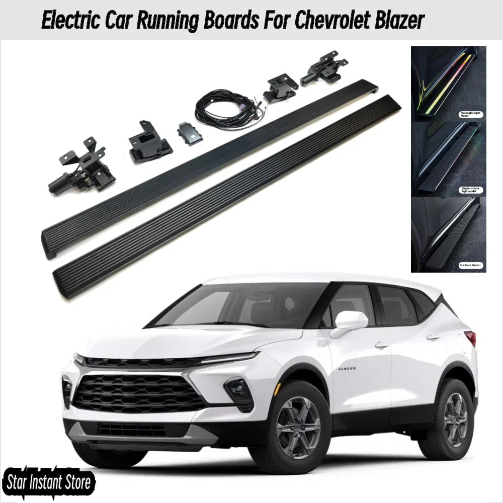 

Auto Retractable Running Boards for 2020-2025 Chevrolet Blazer, Electric Side Steps with LED Lights, Aluminum Alloy SUV Steps