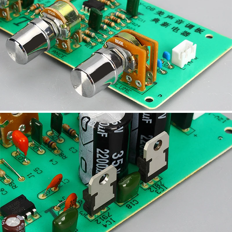 UNISIAN JRC4558 HiFi Tone Board 4558 OP-AMP Audio Amplifier Board Bass Mediant Treble Sound Control For Amplifier