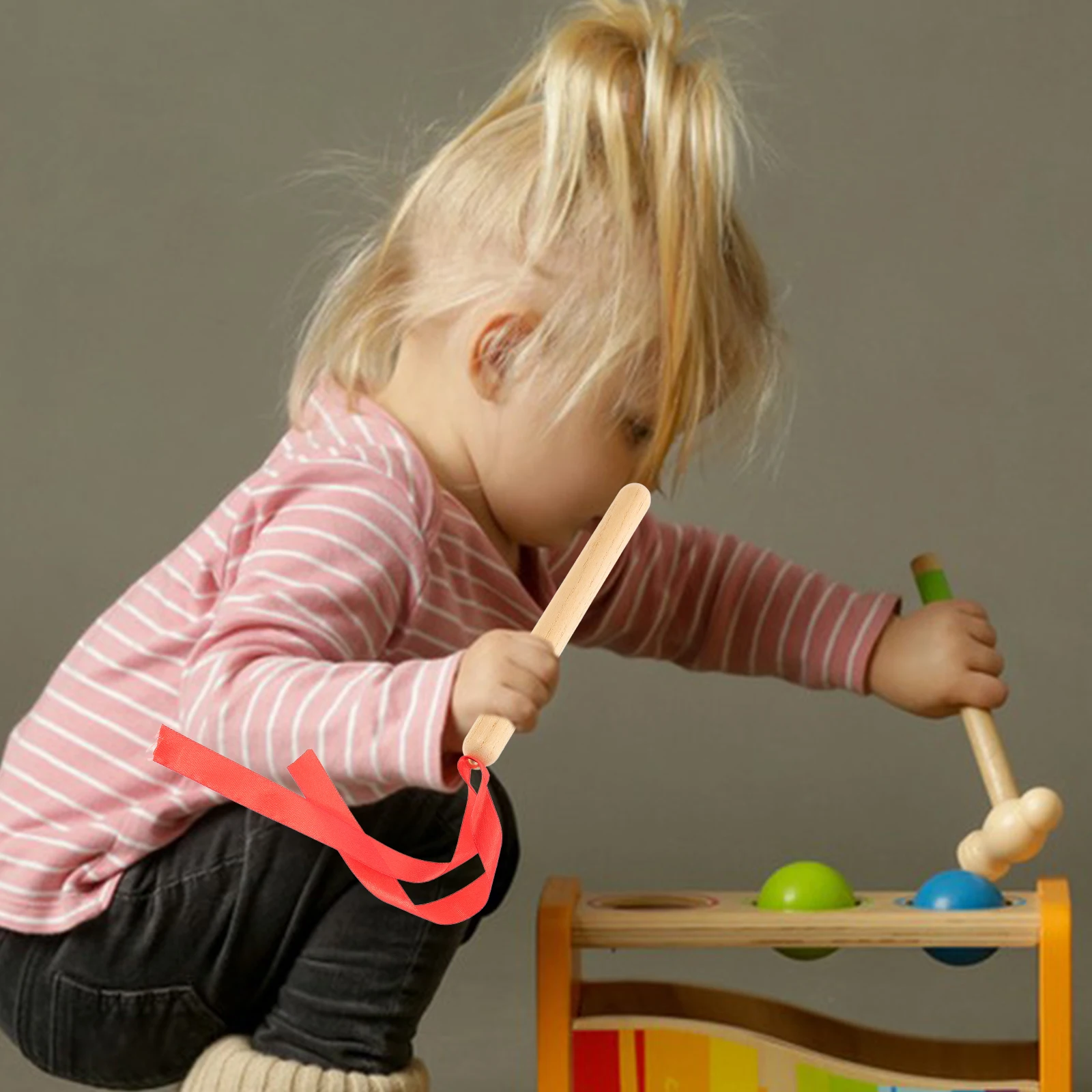 

Rhythm Stick Musical Sticks Percussion Instruments Wood Block Fitness Hand Instrumentstick Red Classroom Child