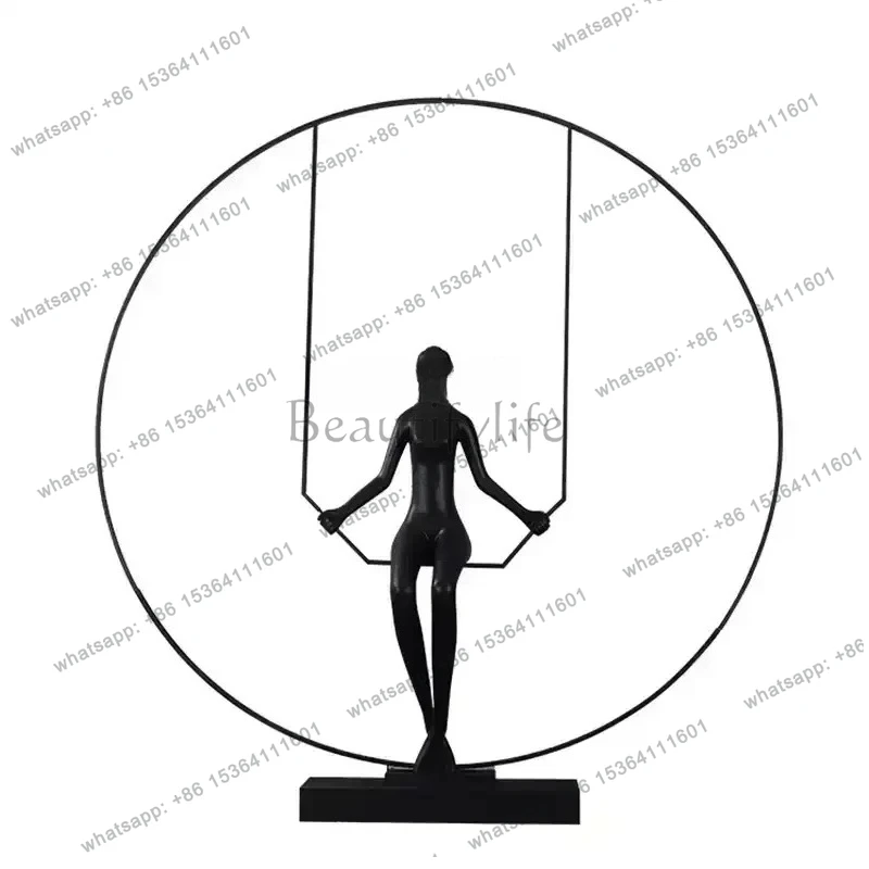 

Creative Abstract Figure Sculpture Ornament Sample House Exhibition Center Hotel Model Room Large Fiberglass Floor