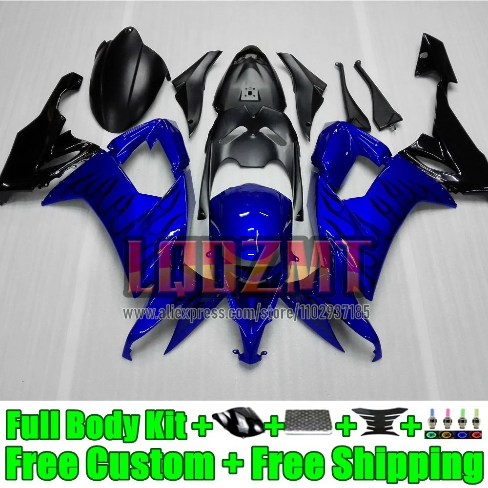 Injection Frame For KAWASAKI NINJA ZX-10R ZX 10 R 10R 1000CC 51No.68 metal blue ZX10R 2008 2009 2010 ZX1000 C 08 09 10 Fairing