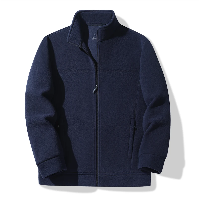 SpringAutumn Men's Outdoor Trendy Comfortable Collar Cashmere Coat Fashionable Loose Comfortable Riding Sport Windproof Coat view 3