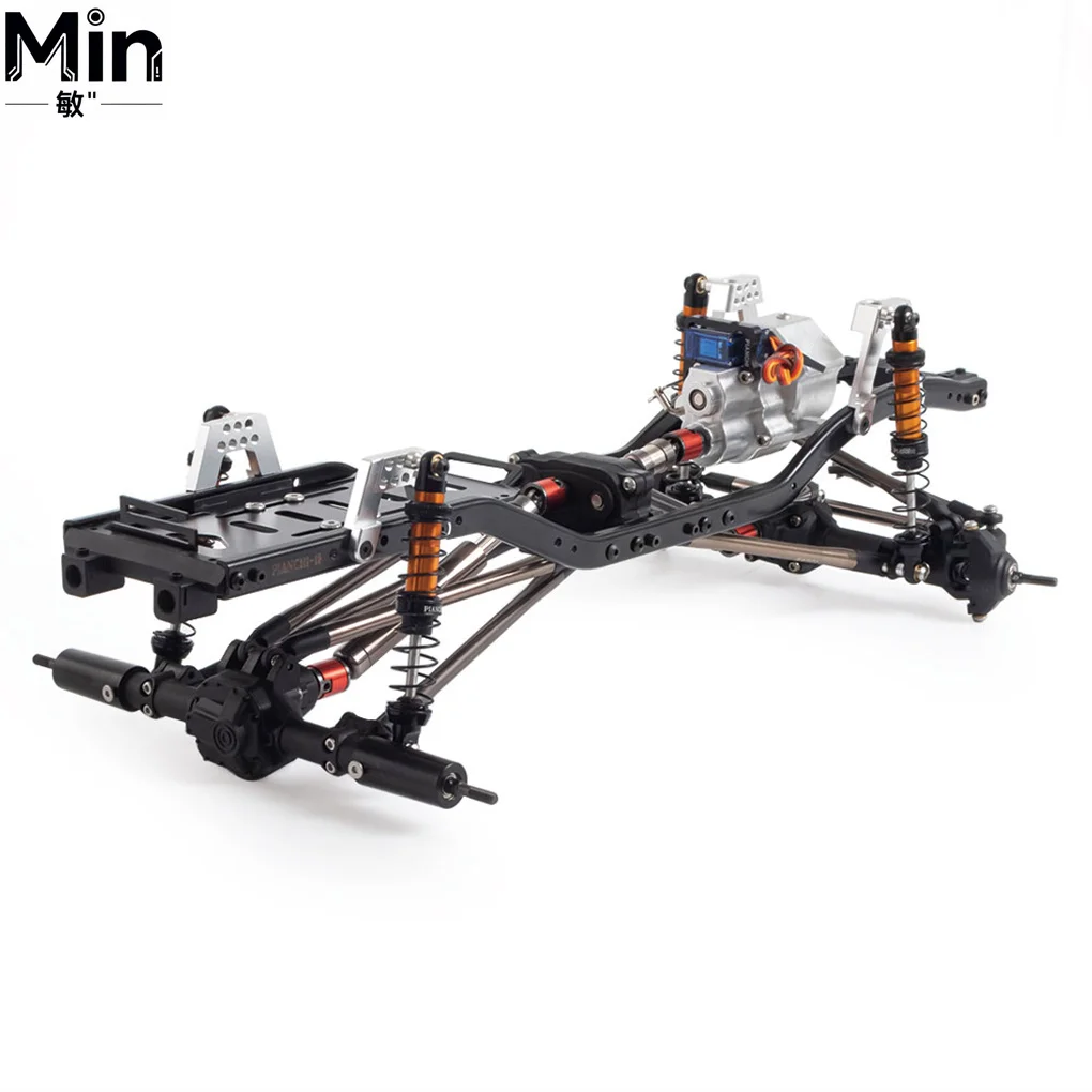 1/10 Aluminum Alloy RC Car Frame Single 2 Speed Transmission Frame for Axial SCX10 II 90046 EX86100 Crawler