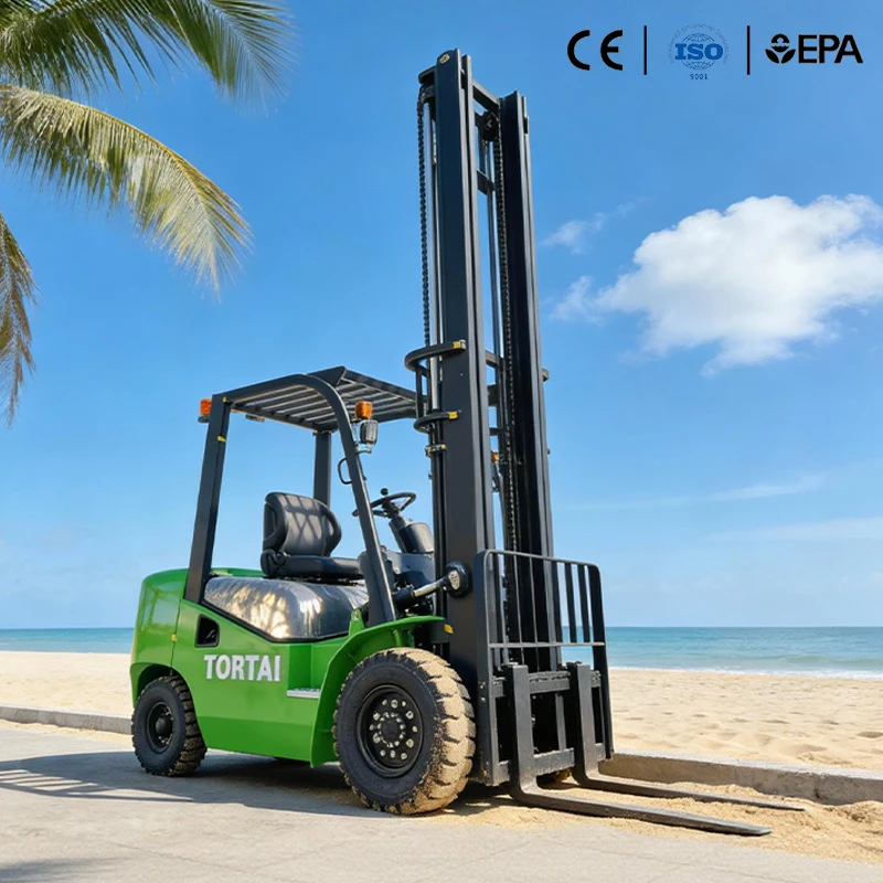 Shandong Factory  diesel 2.5ton  Hydraulic Forklift Forklift Machine with Solid Tire for Agricultural Transport