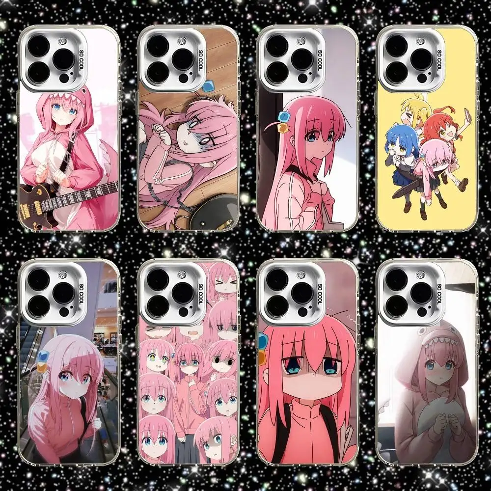 

Hitori B-Bocchi the Rock Phone Case For iPhone 16,15,14,13,12,11,Pro,XS,Max,Plus,Mini,SE White Candy Matte Shockproof Cover