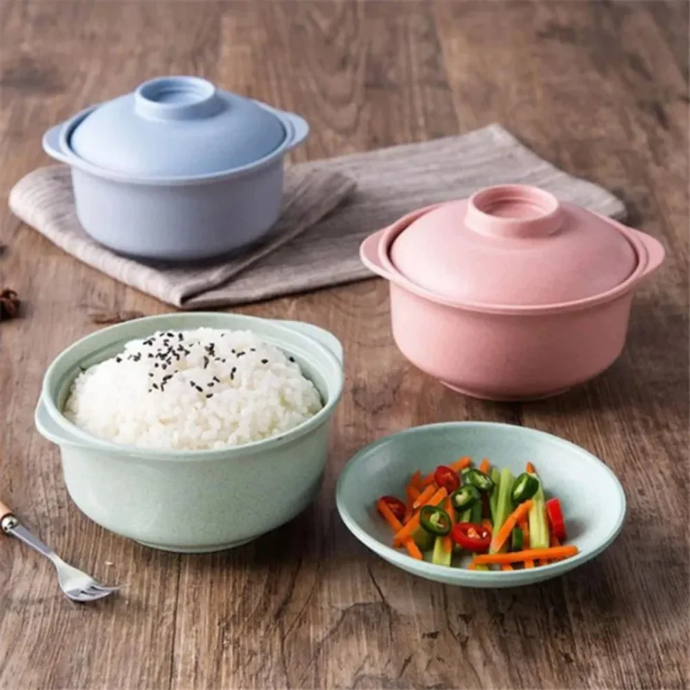 

new PP Instant Noodle Bowls Healthy Tableware With Lids Rice Bowls Multifunction Food Container Bowl Tableware