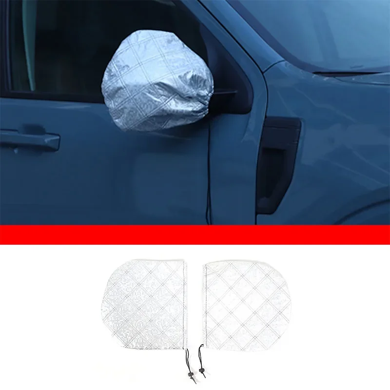 

Car Rearview Mirror Protective Cover For Ford Maverick 2022 Composite Material Frost-Proof Snow-Proof Reflector Cover Accessory