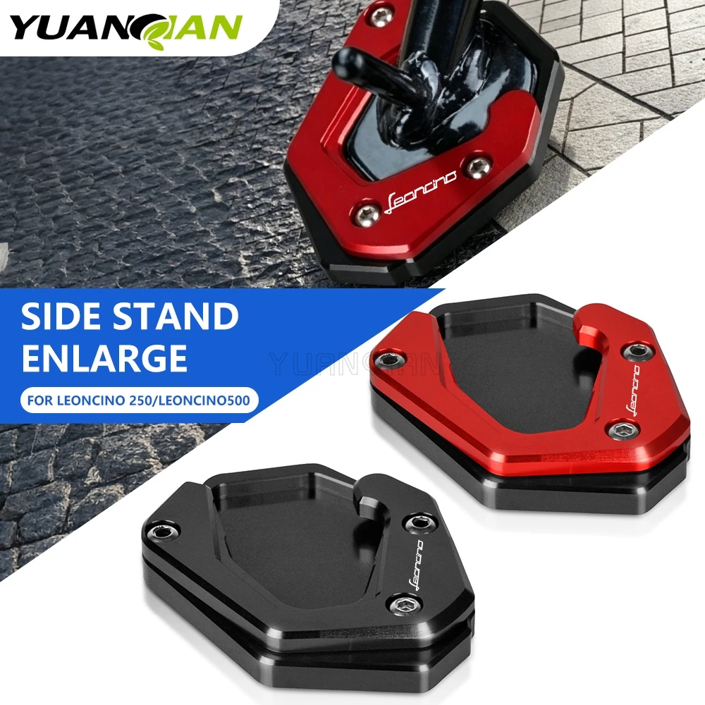 

Motorcycle Accessories FOR Benelli leoncino 250 leoncino 500 2018 - 2025 Kickstand Enlarger Foot Side Stand Extension Plate Pad