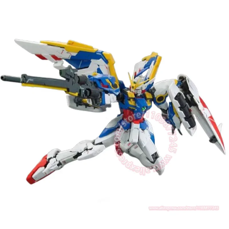 Bandai rg 1/144 XXXG-01W asa gundam ew mão modelo figuras de ação articulações móveis presente aniversário das crianças brinquedo na moda montagem