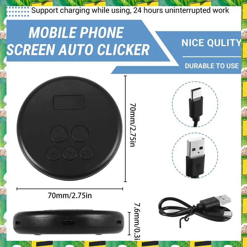 3C Electron Mobile Phone Screen Auto-Clicker Mute Connection Device Physical Simulation Finger Click Device Screen Auto Clicker,