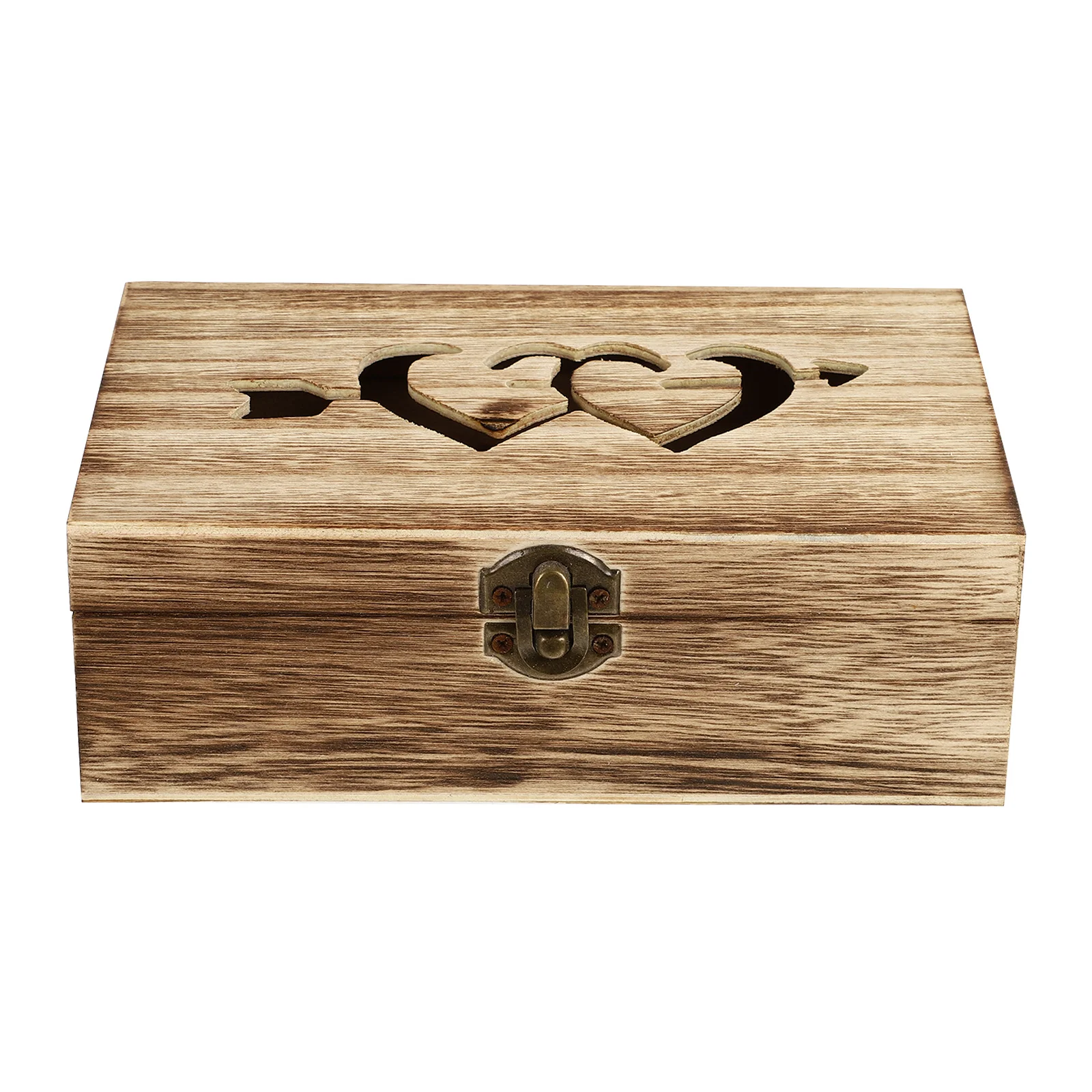 

Paulownia Wooden Jewelry Box Durable Rectangle Storage Case for Rings Necklaces Bracelets Home Decoration Jewelry Box