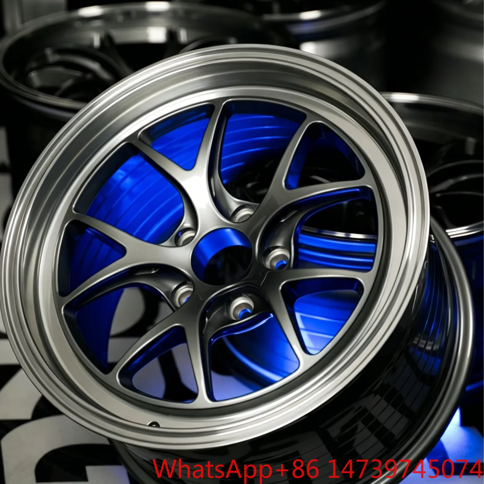 Auto PartsForged Aluminum 5-Hole Multi-Spoke Wheels Rims For Aftermarket Use With 0-20mm & 25mm Offset Universal FitmentLight We