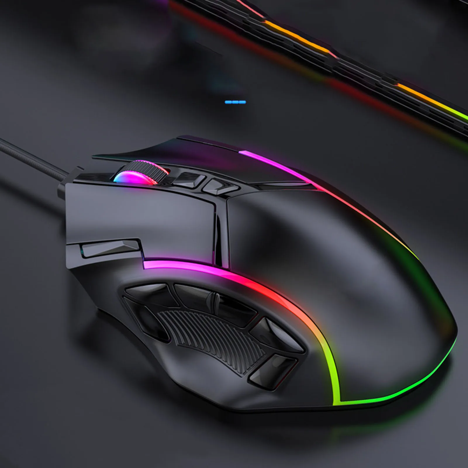 Wired Wired RGB Gaming Mouse 12800DPI 12 Buttons Macro Definition Computer Replacement Accessories