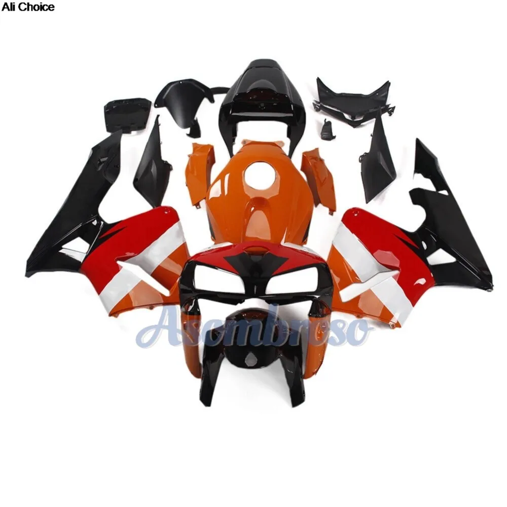 Fairing Kit Fits  CBR600RR PC37 2005 2006 CBR 600RR  F5  Injection Body Kit Orange Black