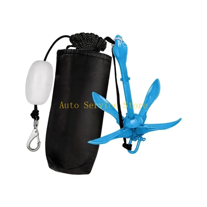 462A Space Saving 12 Inch Foldable Watercraft Mooring Including Mounting Accessories Quick Deployment 18Cm Boat Hook Mooring for