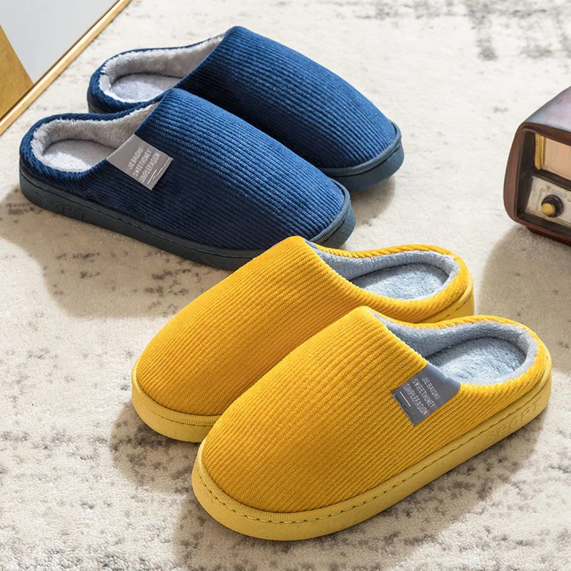 Winter Women's Slippers Plush Mens Cotton Mop Keep Warm Non Slip Platform Shoes Comfortable Lightweight Men Shoes  Women Shoes
