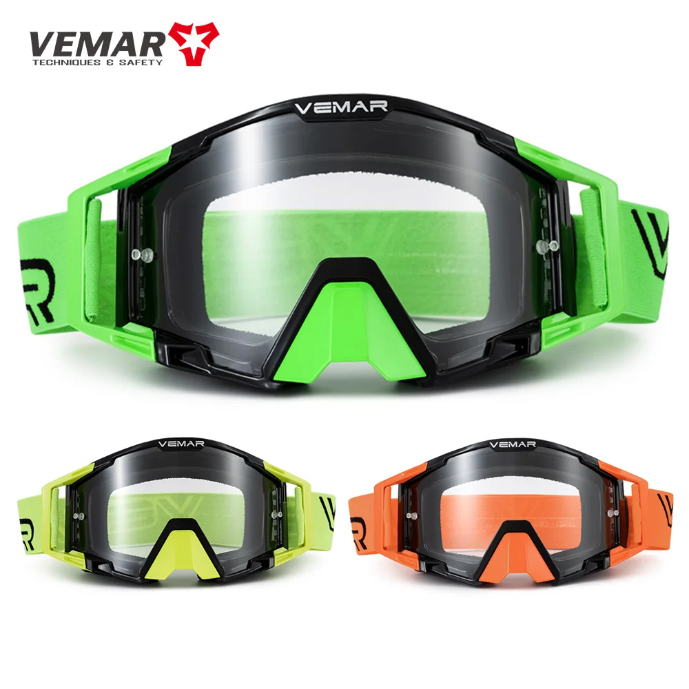 

VEMAR Motocross Goggles MX Off Road Helmets Goggles Ski Sport Gafas For Motorcycle Dirt Bike Racing Google Glasses CE Approved