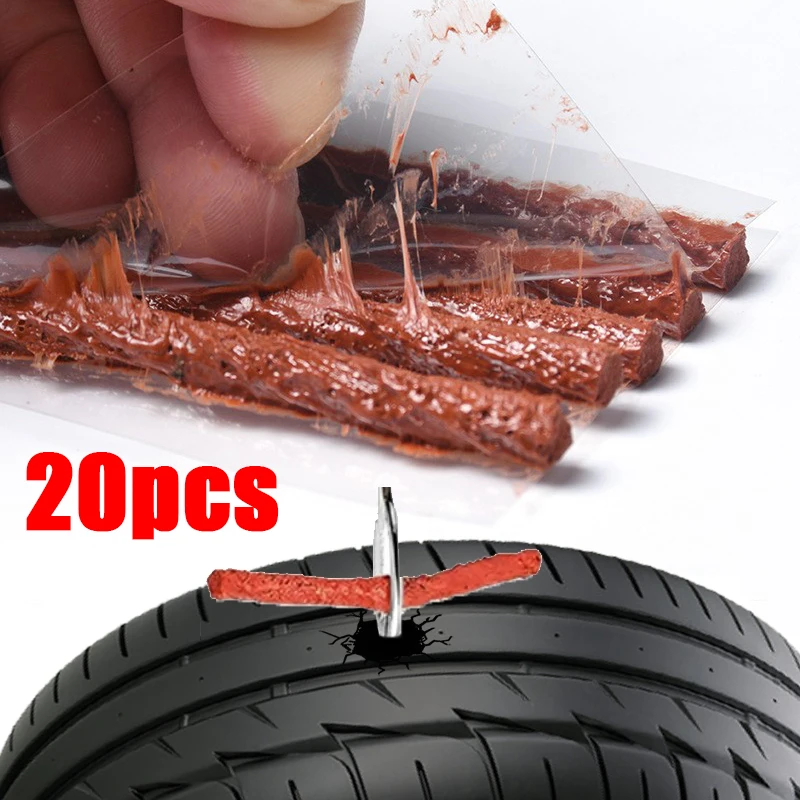 5/10/20PCS Car Tire Repair Strips Tubeless Seal Strip Tyre Puncture Rubber Strip Plug Car Bike Tire Repair Accessories