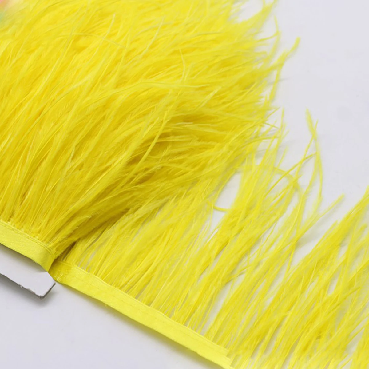 

2m Plume Fringe Trim Lint Free Comfortable Texture Decorative Trim for Dress Costume Party Wedding Floral Arrangement DIY Sewing