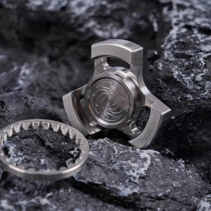 Vortex Gear フィジェットスピナー EDC ステンレス鋼 大人用ハンドスピナー フィジェットおもちゃ ADHD ツール オフィスデスク ストレス解消おもちゃ