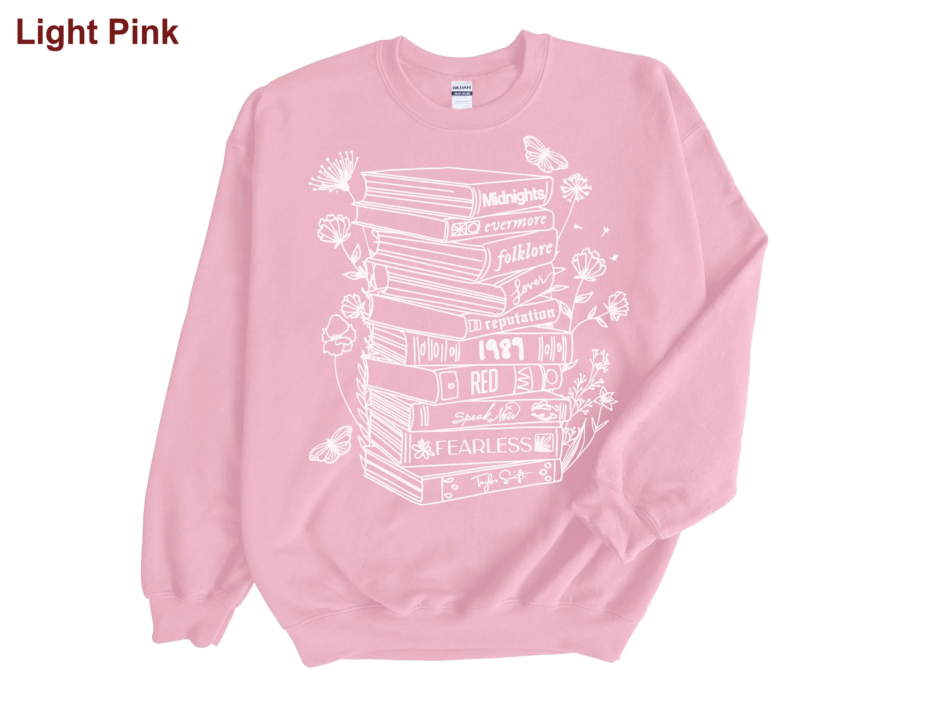 2024 New Hot Sale Stylish School Style Female Sweatshirt Cartoon Knowledge Books Print Women Clothes Trend Reader Girl Tops