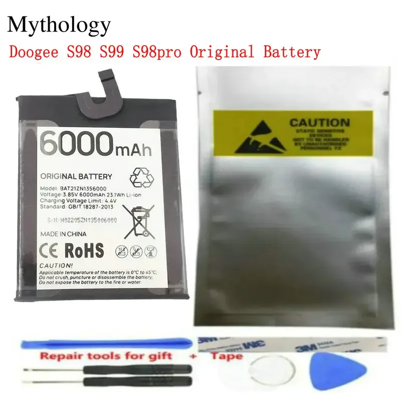 Battery for Doogee S98 Pro S99 S98 Original Bateria 6.3\