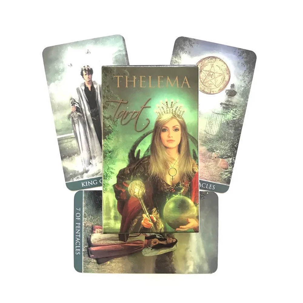 

78 Cards/Deck Thelema Tarot Divination Fate Oracle Board Playing Games For Beginners Christmas Portable Party Game Gifts