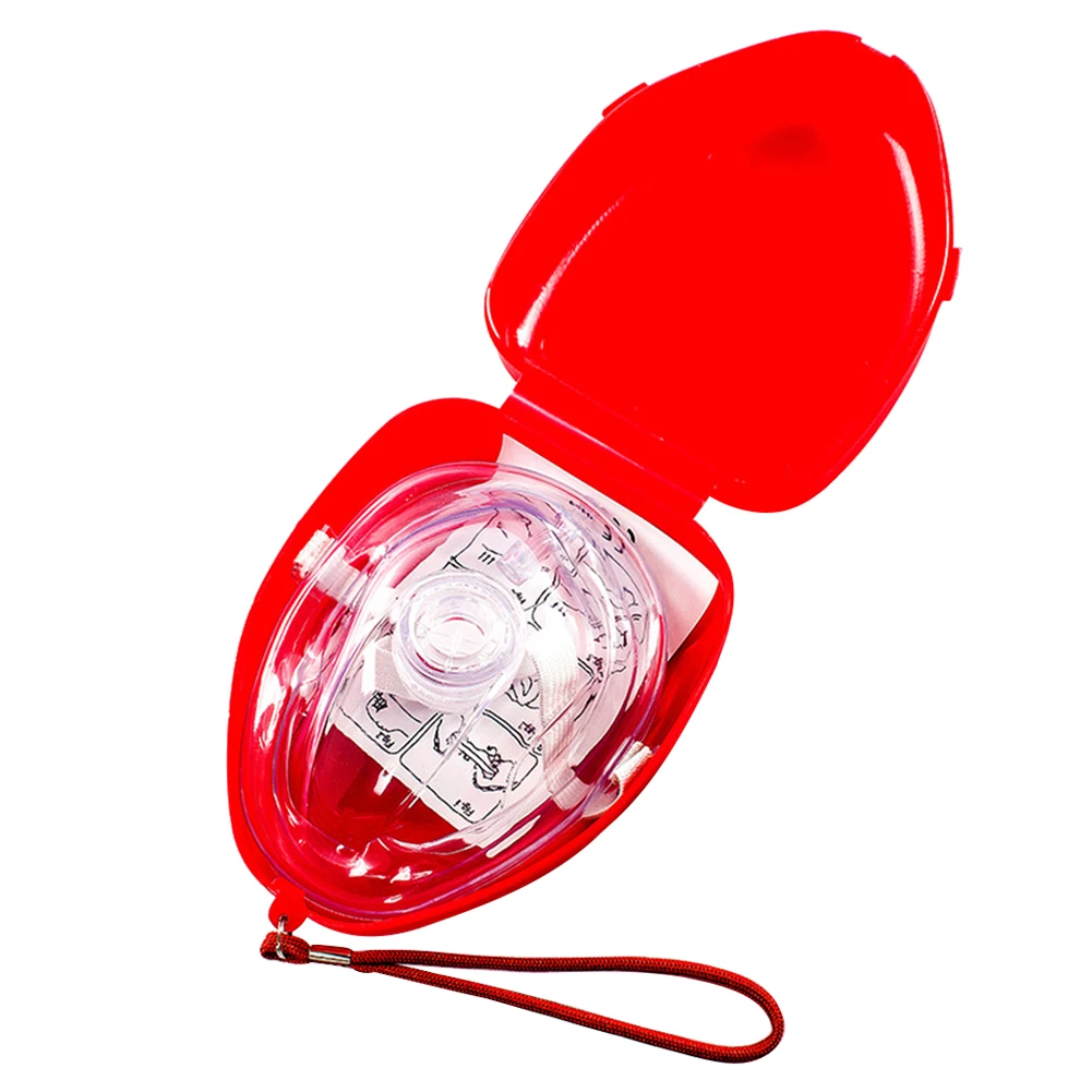 CPR Masks with One-Way Valve Reusable First Aid Mask Mouth to Mouth Rescue First Aid Kit Emergency Rescue Tool