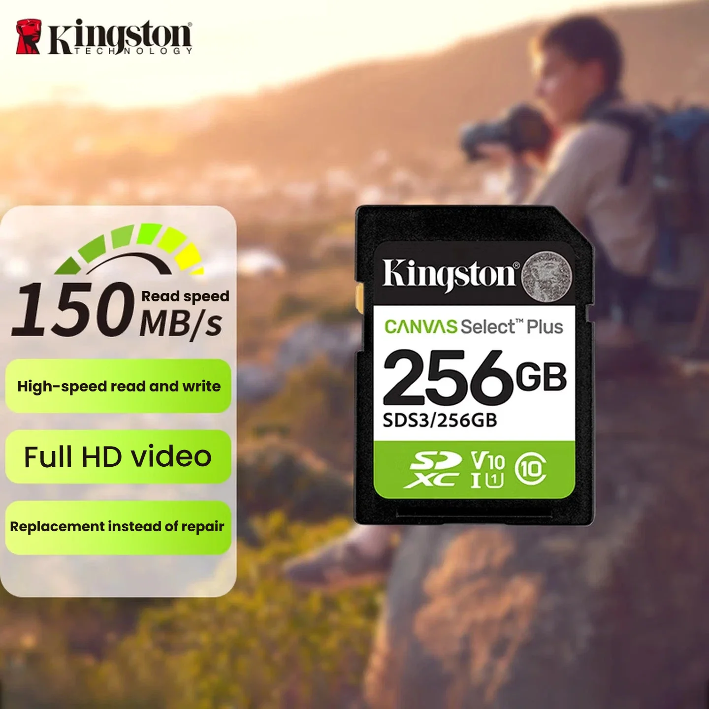 キングストンsdカード-64gb-128gb-256gb-512gb-1tb-純正メモリsdカード-v30-デジタルカメラ、ノートパソコン用メモリカード