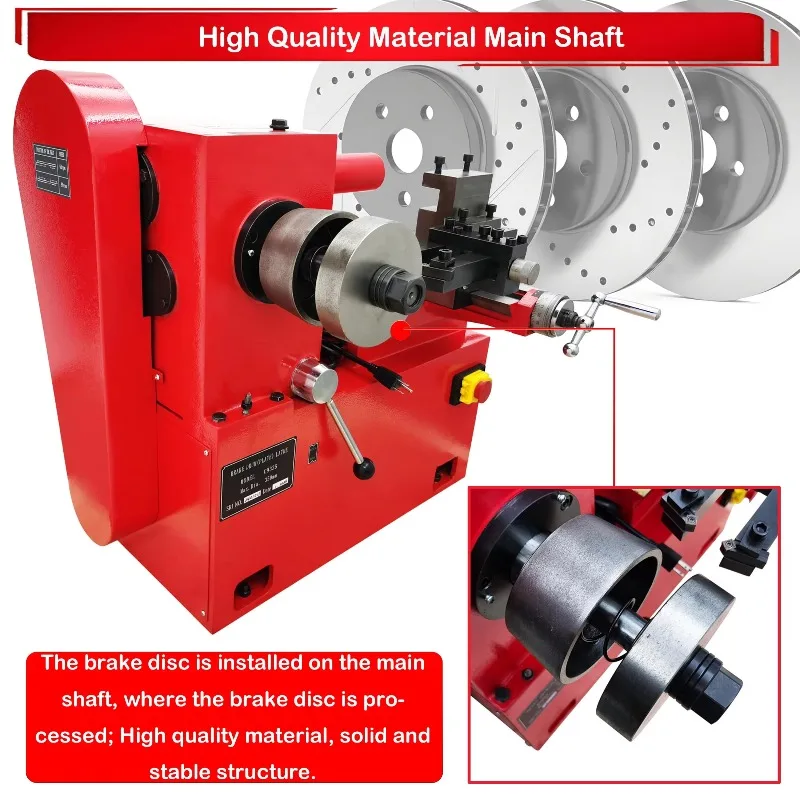 Auto Maintenance Brake Drum Vertical Car Brake Lathe Machine for Drum and Disc Lathe Cutting C9335A