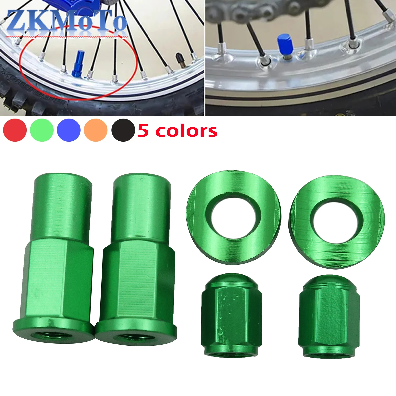 Dirt Bike Rim Lock Nuts Bolts Spacer Motocross Valve Cap For KTM EXC EXCF SX SXF XC XCW XCF 125 150 200 250 350 450 525 530 300