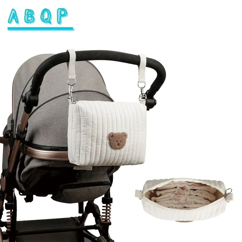 Baby Stroller Bag Cartoon Fashionable Baby Diaper Storage Bag Lightweight Baby Stroller Storage Bag Large Capacity High Quality