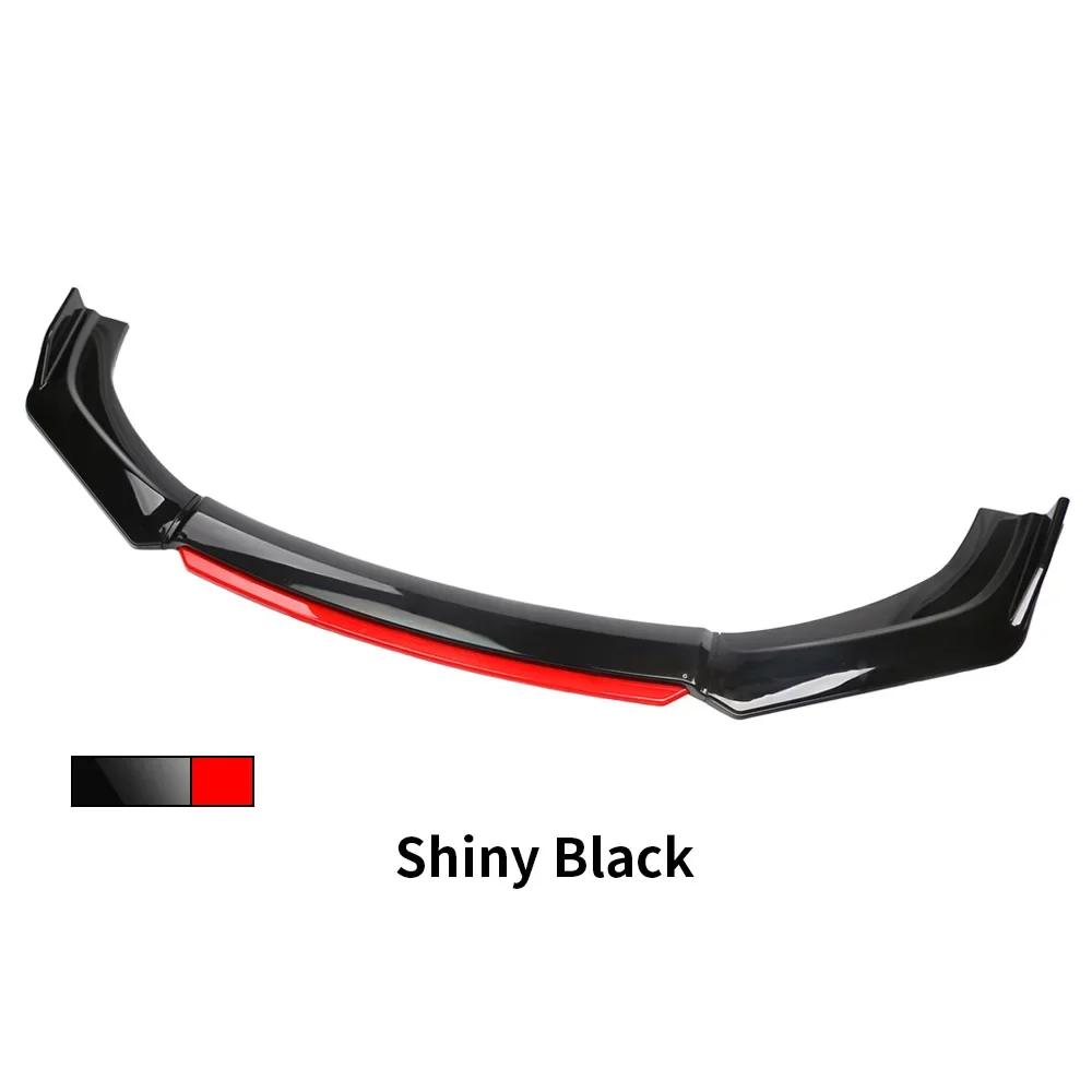 EVGATSAUTO Lèvre Diffuseur Pare-Chocs Arrière Universel - Spoiler Voiture 1 Paire Noir Protection Et Style Racing