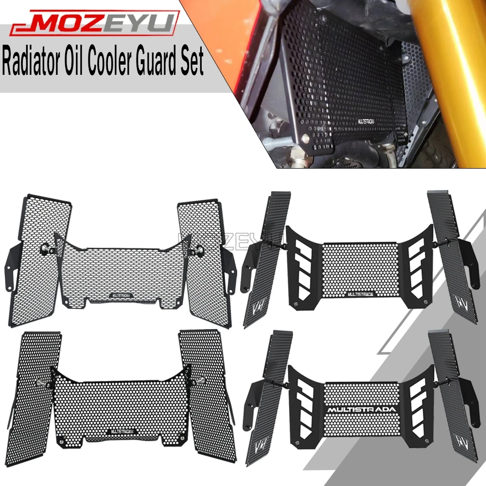 Multistrada V4 S Accessories Radiator Grille Guard Protector Cover For Ducati Multistrada V4 V4S Pikes Peak Rally RS 2021 - 2027