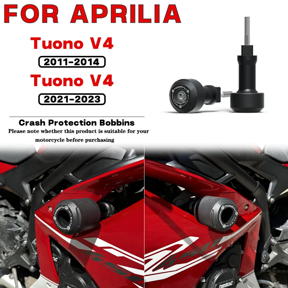 

For APRILIA Tuono V4 2011-2014 2021-2023 Motorcycle Frame Crash Protection Sliders Falling Protector Kit Engine Protect Bobbins