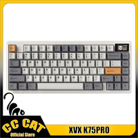 Xvx K75 Pro Mechanical Keyboards Wireless Bluetooth Keyboards 3 Mode K75pro With Screen Custom Hot Swap Rgb Gaming Keyboards