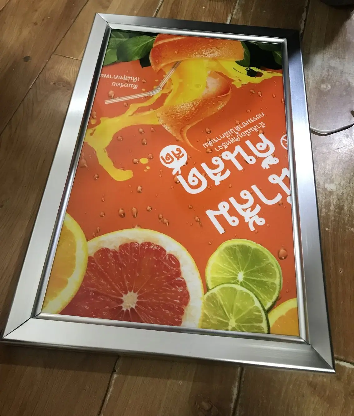 40x60 سنتيمتر المنتجات الإعلانية الجدار أدى ضوء مربع تسجيل مقهى أدى القائمة المجلس