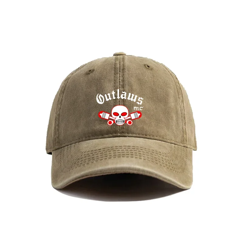 Outlaws Mc Club Baseball Cap Summer Distressed Dad Hats Men Outdoor Adjustable Cotton MC Outlaws Hat Caps