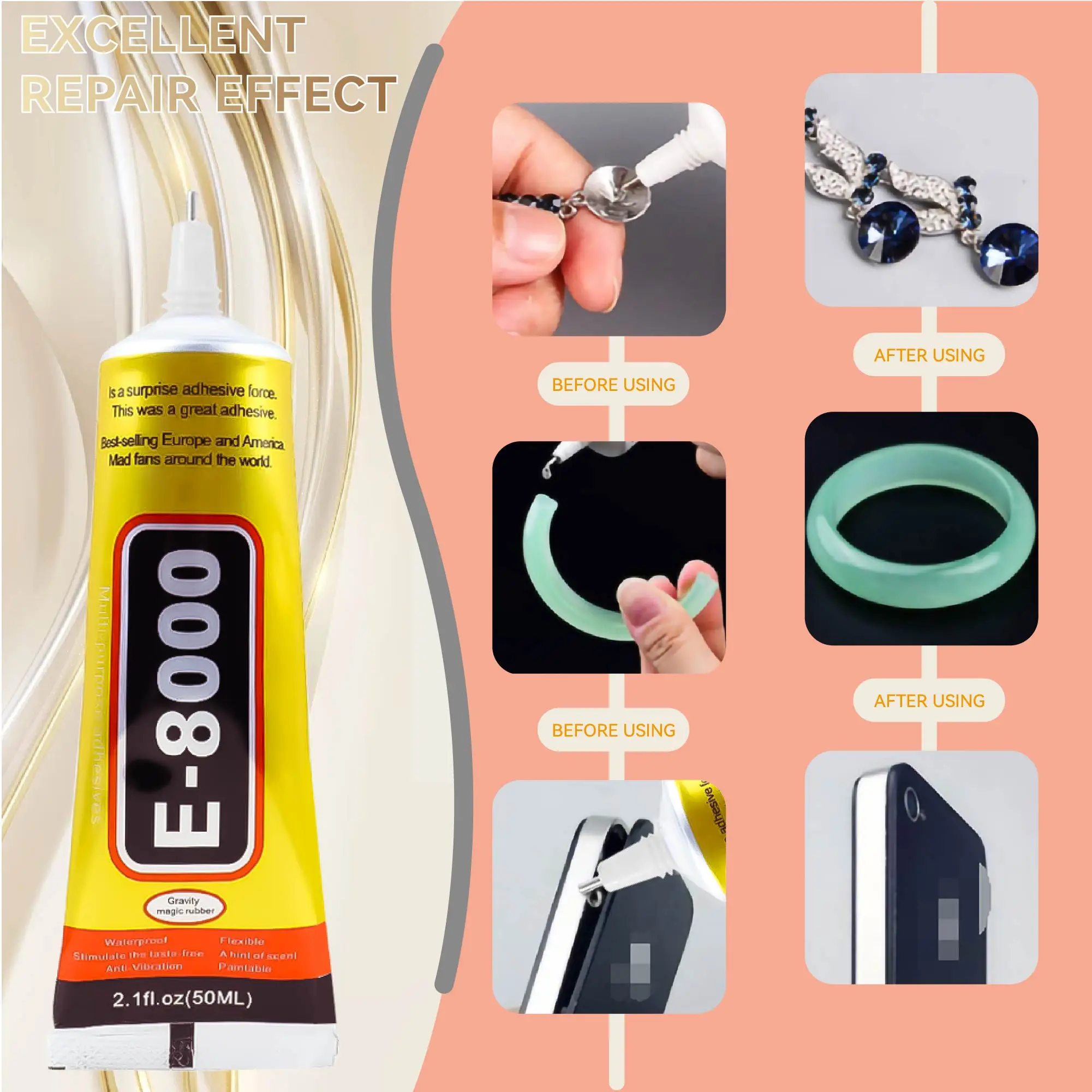 15ML 25ML 50ML 110ML SUXUN Glue Clear Contact Phone Repair Adhesive Glass Plastic  Universal DIY Glue