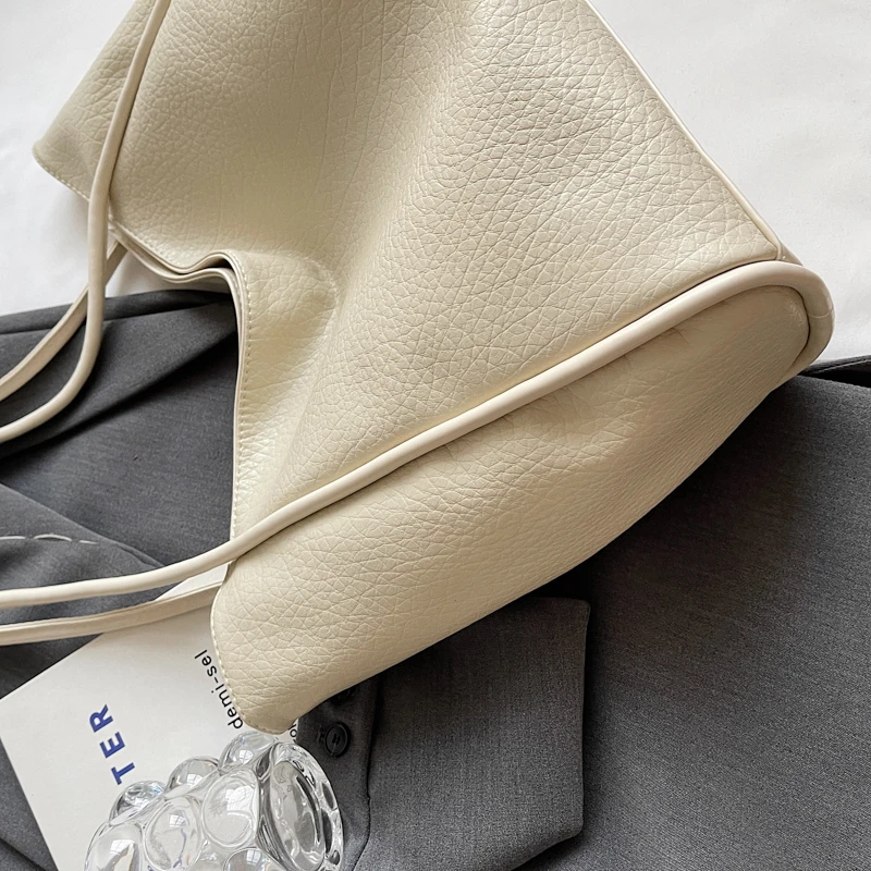 Weiche Leder frauen Tasche Hohe Kapazität Schulter Frauen Tasche Einfache Einfarbig Handtasche Geldbörse Weibliche Top-Griff Tasche Büro handtasche – Detail 14